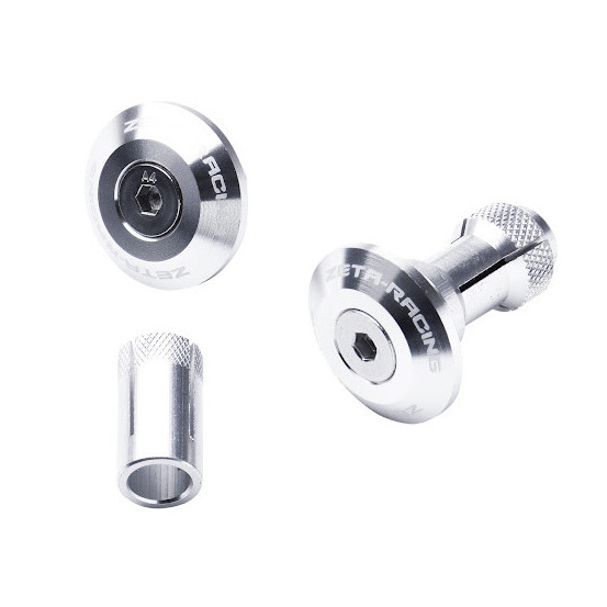 Embouts de guidon ZETA Swivel 29mm Argent la paire