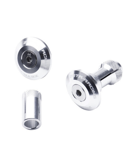 Embouts de guidon ZETA Swivel 29mm Argent la paire