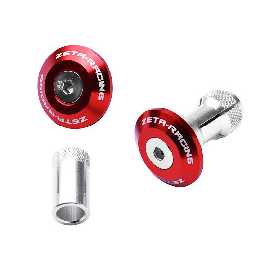Embouts de guidon ZETA Swivel 29mm Rouge la paire