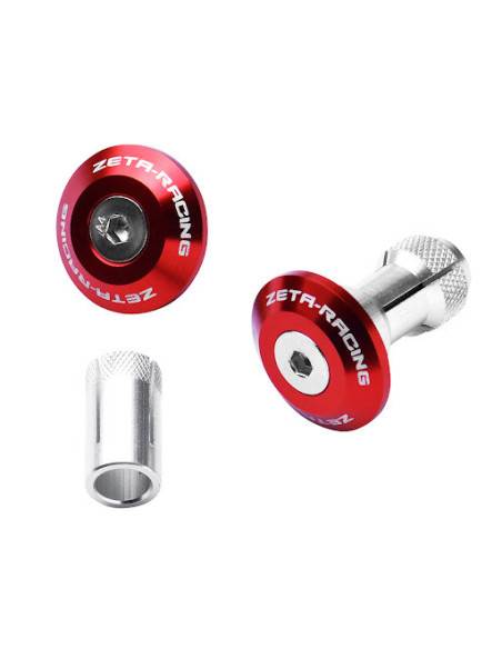 Embouts de guidon ZETA Swivel 29mm Rouge la paire