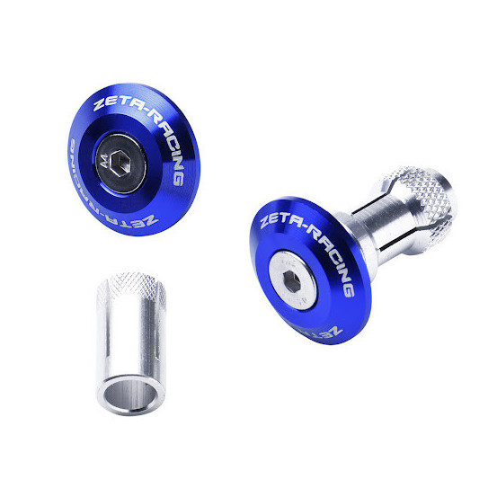 Embouts de guidon ZETA Swivel 29mm Bleu la paire