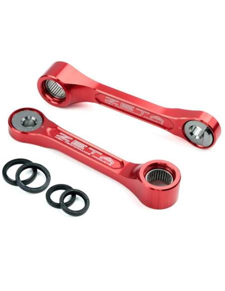 Biellette d'amortisseur réglable ZETA Honda 250 CRF-R 2018 450 CRF R/RX 2017-2018 Rouge