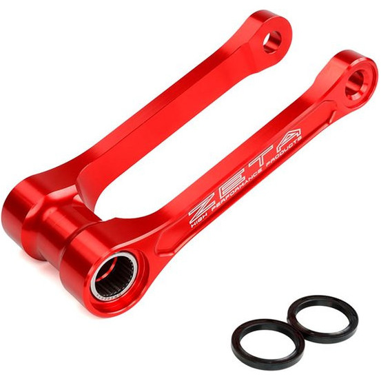 Biellette de rabaissement d'amortisseur ZETA Honda 250 CRF-R 2018 450 CRF-R 2017-2018 Rouge - 30mm