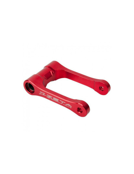 Biellette de rabaissement d'amortisseur ZETA Honda CRF 450 X 2008-16 Rouge -30mm