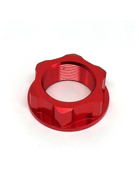 Ecrou de té de fourche ZETA M26x32-P1.0 H10 rouge
