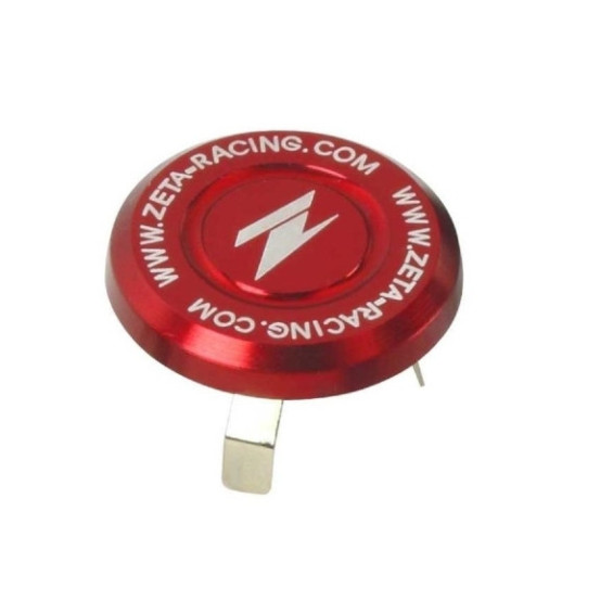Bouchon de té de fourche ZETA 13-17,5mm rouge