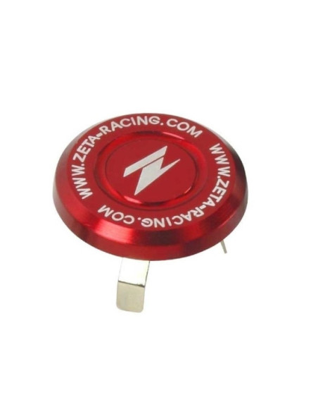Bouchon de té de fourche ZETA 13-17,5mm rouge