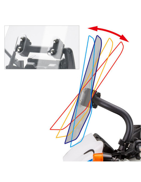Bulle double position ZETA Yamaha Ténéré T7 2018-2023