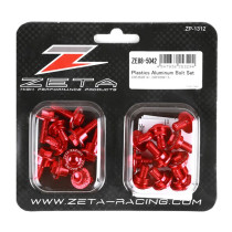 Kit vis ZETA pour plastiques HONDA 250 CRF 2014-17/450 CRF 2013-16 Rouge