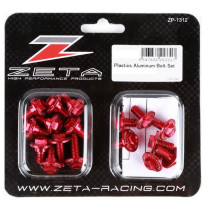 Kit vis ZETA pour plastiques Kawasaki 450 KXF 2016-2017 Rouge