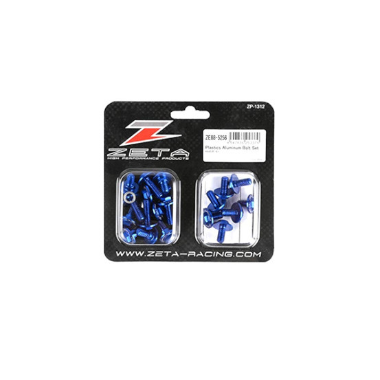 Kit vis ZETA pour plastiques Kawasaki 450 KXF 2016-2017 Bleu