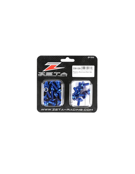 Kit vis ZETA pour plastiques Kawasaki 450 KXF 2016-2017 Bleu