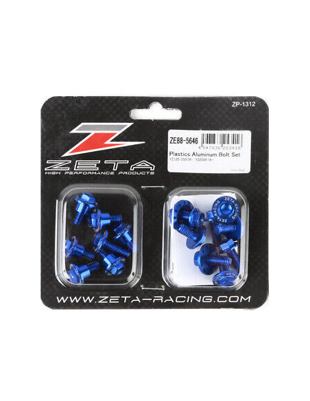 Kit vis ZETA pour plastiques Yamaha YZ 125/250 Bleu 2008-2021 Bleu