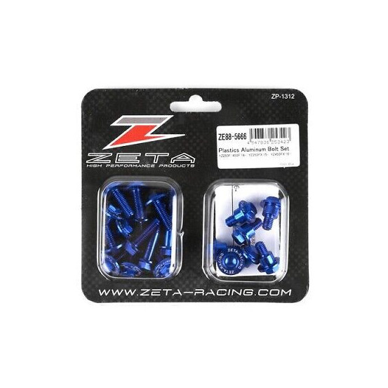 Kit vis ZETA pour plastiques Yamaha YZF 250/450 2014-2017 Bleu
