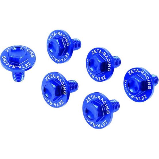 Vis de protections de fourche ZETA Kawasaki, Suzuki RMZ 250 2005-06 Bleu