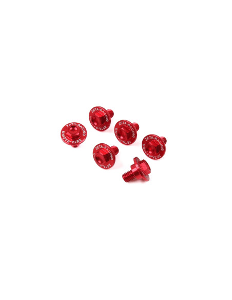 Vis de protections de fourche ZETA Suzuki 250/450 RMZ 2008-17, RMX 450 Z 2010-16 Rouge
