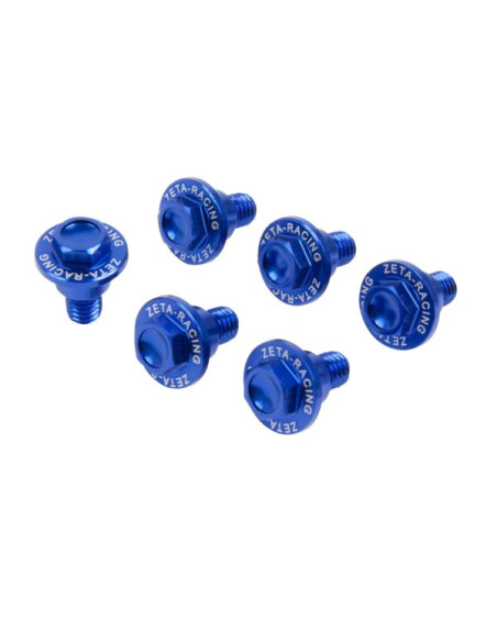 Vis de protections de fourche ZETA Suzuki 250/450 RMZ 2008-17, RMX 450 Z 2010-16 Bleu