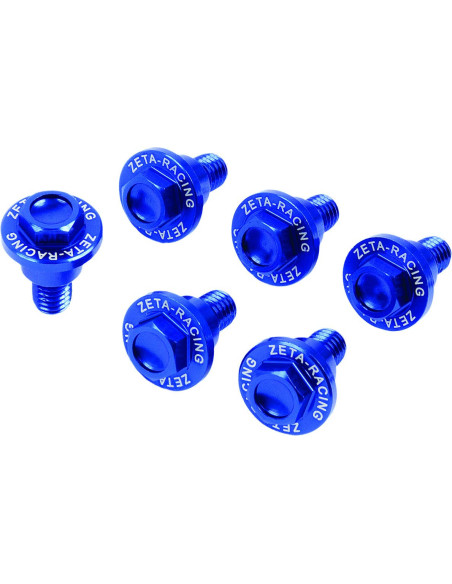 Vis de protections de fourche ZETA Yamaha YZ 125/250 2008-2021, YZ 250/450 F 2008-2021 Bleu