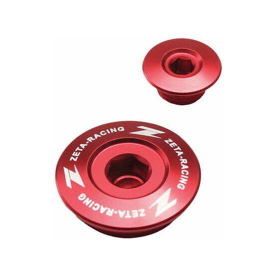 Kit bouchons carters moteur Zeta Honda 250 CRF R 2004-2009, 250 CRF X 2004-17 Rouge