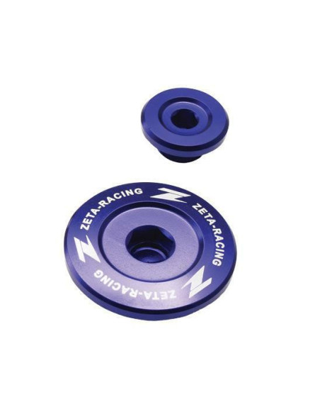 Kit bouchons carters moteur Zeta Kawasaki KXF 250 2011-17, KXF 450 2009-17, KLX 450 R 2008-15 Bleu