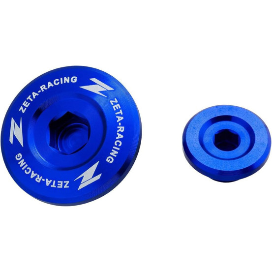 Kit bouchons carters moteur ZETA - Yamaha 250 WRF 2003-14 - WR 450 F 2003-15 - YFZ 450 2004-09 Bleu