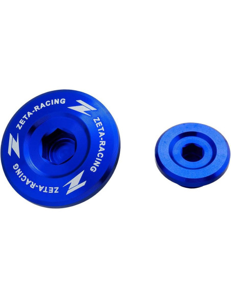 Kit bouchons carters moteur ZETA - Yamaha 250 WRF 2003-14 - WR 450 F 2003-15 - YFZ 450 2004-09 Bleu