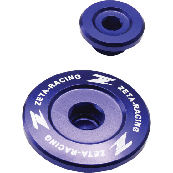Kit bouchons carters moteur Zeta Yamaha YZF 250/450 2014-2017, WR 250 F 2015-17, WR 450 F 2016-17 Bleu