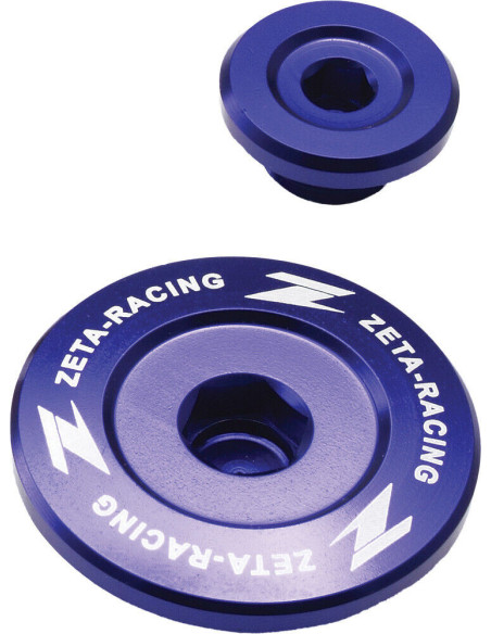 Kit bouchons carters moteur Zeta Yamaha YZF 250/450 2014-2017, WR 250 F 2015-17, WR 450 F 2016-17 Bleu