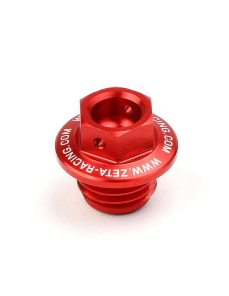 Bouchon de remplissage d'huile ZETA M16x2.00 Honda 250 CRF R/X Rouge