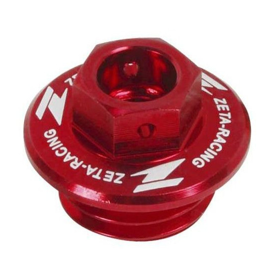 Bouchon de remplissage d'huile ZETA Yamaha/Suzuki Rouge