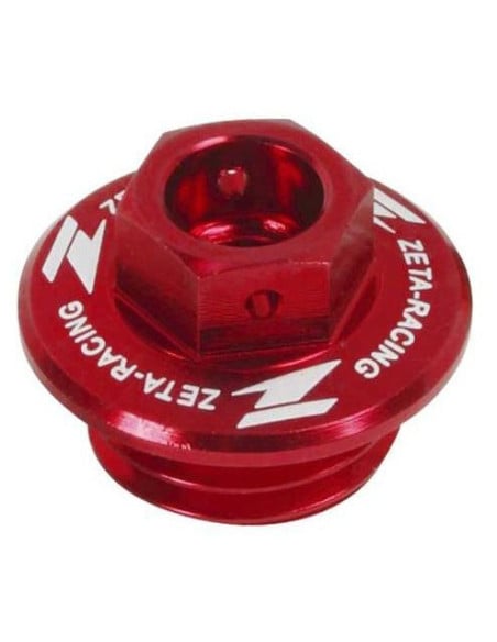 Bouchon de remplissage d'huile ZETA Yamaha/Suzuki Rouge