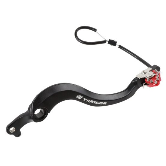 Pédale de frein ZETA Trigger Kawasaki KX 250 F 2006-17 Rouge