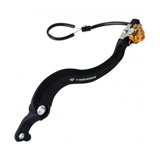 Pédale de frein ZETA Trigger KTM 125 EXC/SX, 150 SX, 250 EXC/SX/SXF/EX-F, 350 SXF/EXCF, 450 SXF/EXC, 500 EXC Orange