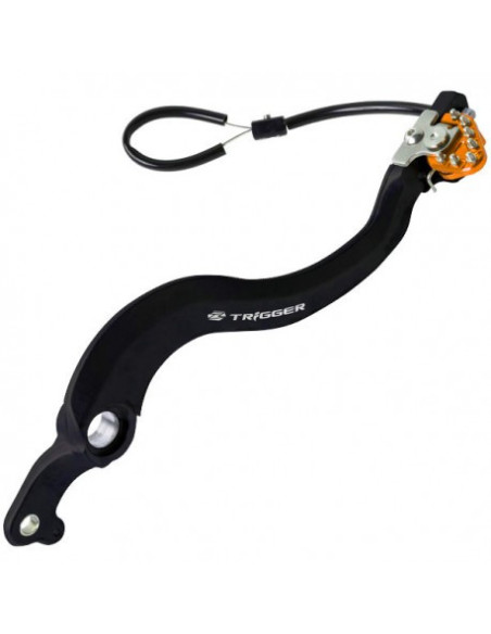 Pédale de frein ZETA Trigger KTM 125 EXC/SX, 150 SX, 250 EXC/SX/SXF/EX-F, 350 SXF/EXCF, 450 SXF/EXC, 500 EXC Orange