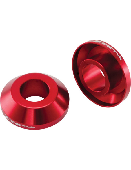 Entretoises de roue arrière ZETA Fast Kawasaki 125/250 KX, 250/450 KXF Rouge