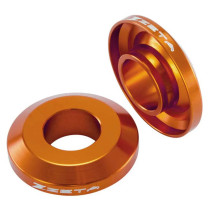 Entretoises de roue arrière ZETA Fast KTM 125-250 SX, 250-450 SXF Orange