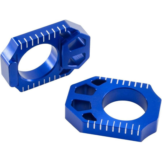 Tendeurs de chaine ZETA Yamaha 250 YZF 2012-17, 450 YZF 2010-17 Bleu