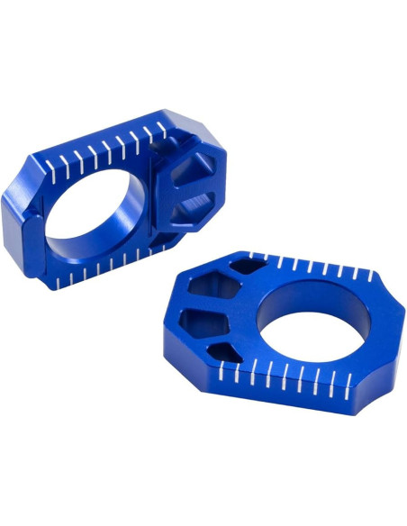 Tendeurs de chaine ZETA Yamaha 250 YZF 2012-17, 450 YZF 2010-17 Bleu