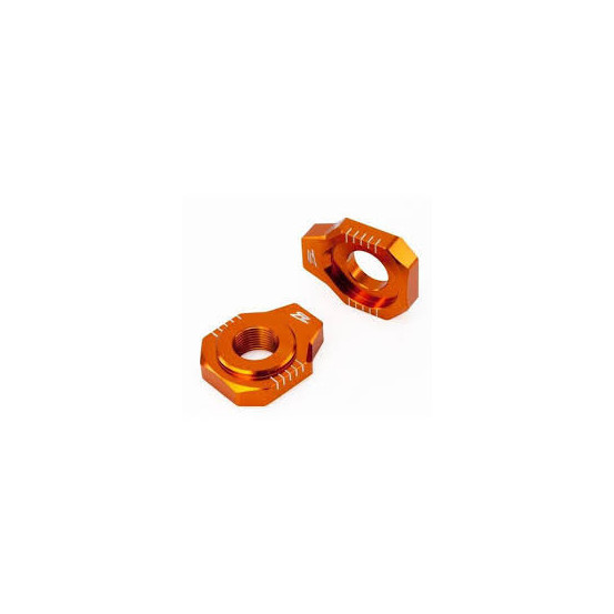 Tendeurs de chaine ZETA KTM 85 SX 2003-14, 125-450 SX/SXF 1990-2012, 125-530 EXC/EXCF 2000-17 Orange