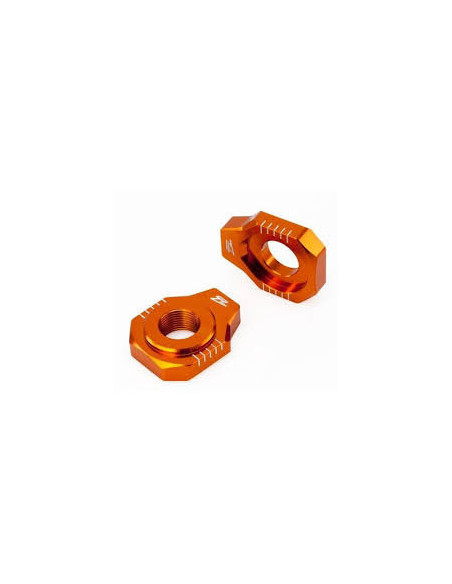 Tendeurs de chaine ZETA KTM 85 SX 2003-14, 125-450 SX/SXF 1990-2012, 125-530 EXC/EXCF 2000-17 Orange