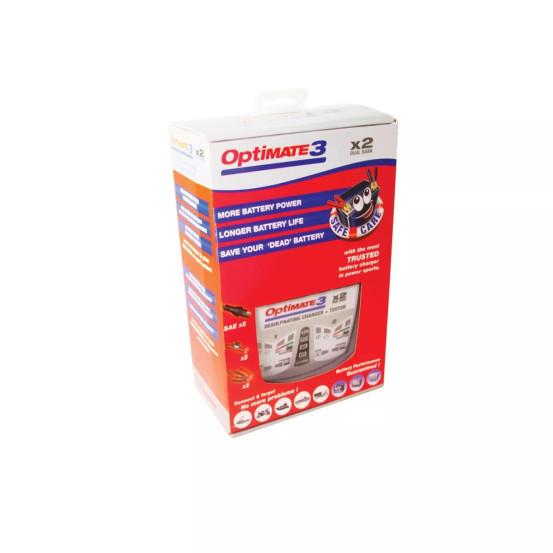 Chargeur batterie OPTIMATE 3 X2 sorties de charge TM450