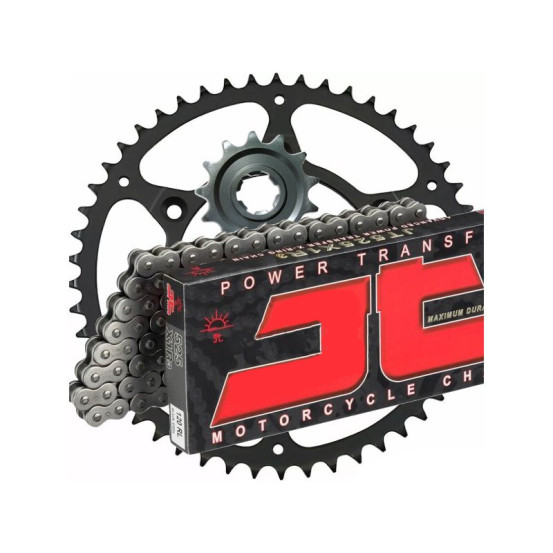 Kit chaine 428 acier JT - KTM 85 SX HUSQVARNA 85 TC petites roues