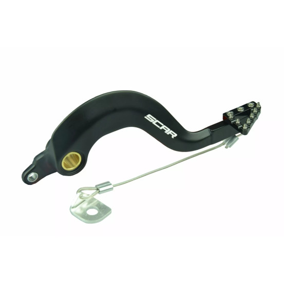 Pédale de frein SCAR Yamaha 125-250 YZ 2000-2026 Noir
