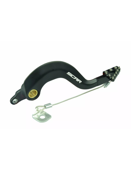 Pédale de frein SCAR Yamaha 125-250 YZ 2000-2026 Noir