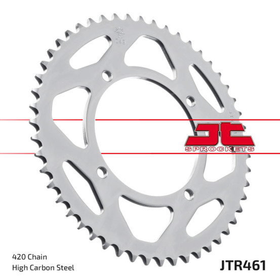 Couronne acier JT - 51 dents - Pas 420 - KAWASAKI 80 / 85 / 100 KX