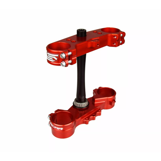 Té de fourche SCAR Ktm SX SX-F Husqvarna TC FC 2023-2026 Gas Gas MC MCF 2024-2026 Offset 22mm Rouge