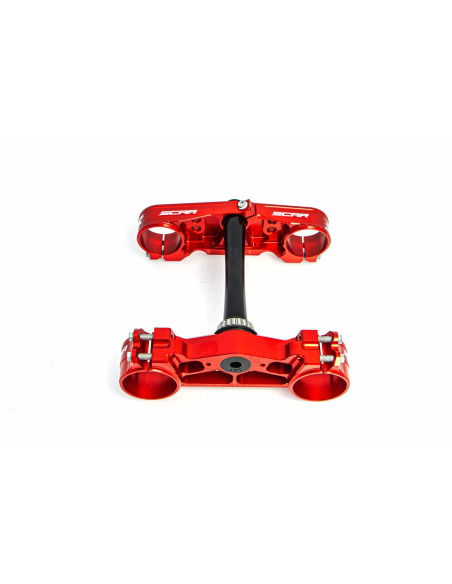 Té de fourche SCAR Ktm SX SX-F Husqvarna TC FC 2023-2026 Gas Gas MC MCF 2024-2026 Offset 22mm Rouge