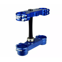 Té de fourche SCAR Ktm SX SX-F Husqvarna TC FC 2023-2026 Offset 22mm Bleu