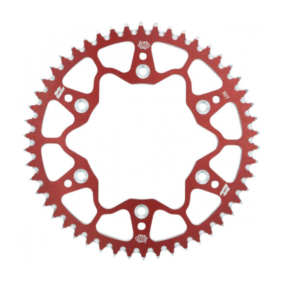 Couronne MOTO MASTER alu anti-boue - Pas 520 - Rouge - SUZUKI RM RMZ DRZ