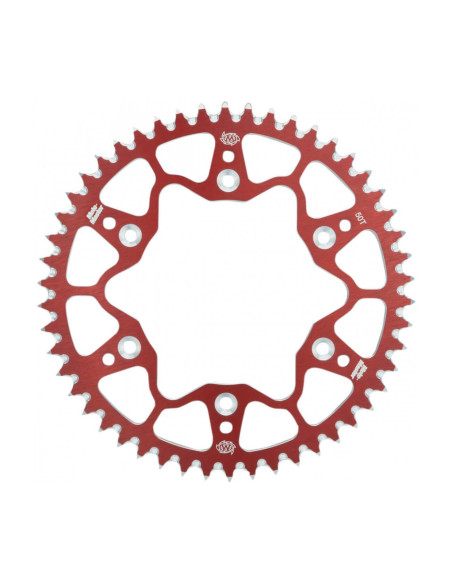 Couronne MOTO MASTER alu anti-boue - Pas 520 - Rouge - SUZUKI RM RMZ DRZ